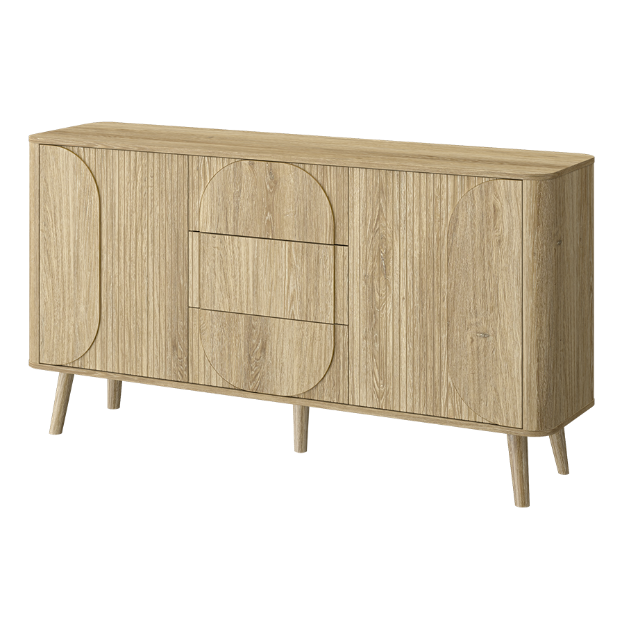 Lunara 2-Door 3-Drawer Chest
